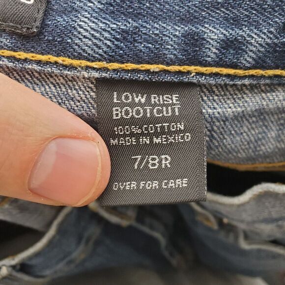 Women's Straight Leg Jeans - Blue - Picture 8 of 10